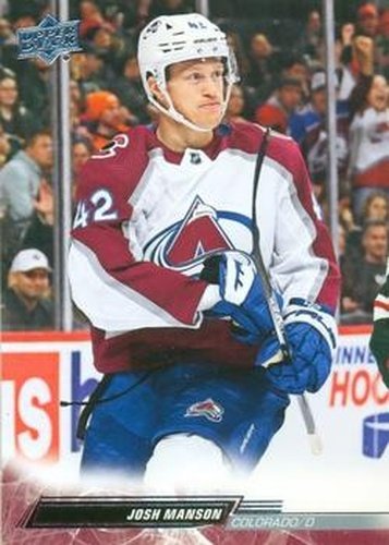 #537 Josh Manson - Colorado Avalanche - 2022-23 Upper Deck Hockey