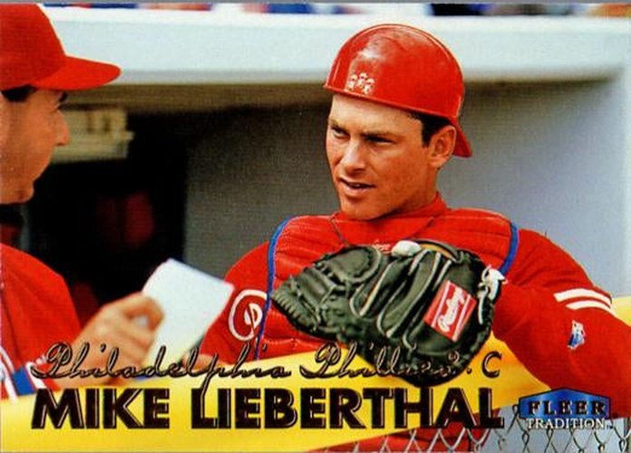 #537 Mike Lieberthal - Philadelphia Phillies - 1999 Fleer Tradition Baseball