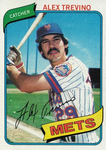 #537 Alex Trevino - New York Mets - 1980 Topps Baseball