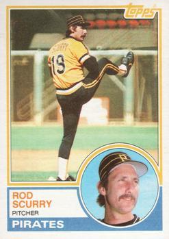 #537 Rod Scurry - Pittsburgh Pirates - 1983 Topps Baseball