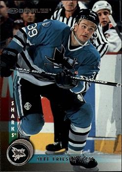 #55 Jeff Friesen - San Jose Sharks - 1997-98 Donruss Hockey