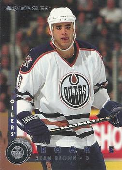 #208 Sean Brown - Edmonton Oilers - 1997-98 Donruss Hockey