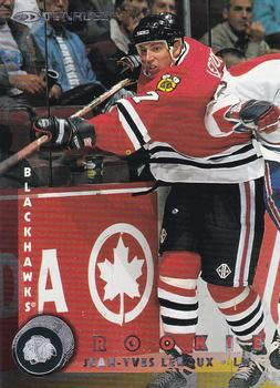 #211 Jean-Yves Leroux - Chicago Blackhawks - 1997-98 Donruss Hockey