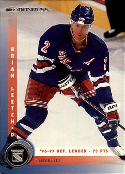 #230 Brian Leetch - New York Rangers - 1997-98 Donruss Hockey