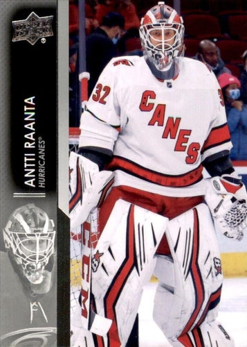 #538 Antti Raanta - Carolina Hurricanes - 2021-22 Upper Deck Hockey