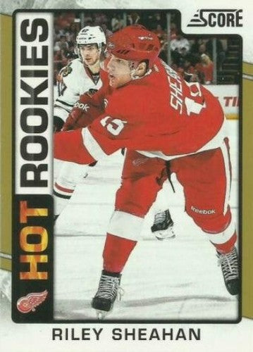 #538 Riley Sheahan - Detroit Red Wings - 2012-13 Score - Gold Rush Hockey