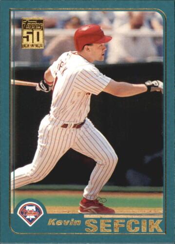 #539 Kevin Sefcik - Philadelphia Phillies - 2001 Topps Baseball