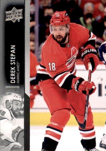 #539 Derek Stepan - Carolina Hurricanes - 2021-22 Upper Deck Hockey