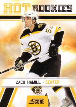 #539 Zach Hamill - Boston Bruins - 2010-11 Score Hockey