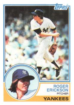 #539 Roger Erickson - New York Yankees - 1983 Topps Baseball