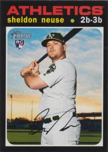 #539 Sheldon Neuse - Oakland Athletics - 2020 Topps Heritage Baseball