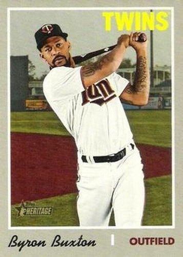 #539c Byron Buxton - Minnesota Twins - 2019 Topps Heritage Baseball