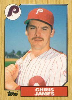 #53T Chris James - Philadelphia Phillies - 1987 Topps Traded Baseball