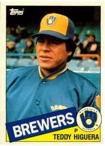 #53T Teddy Higuera - Milwaukee Brewers - 1985 Topps Traded Baseball