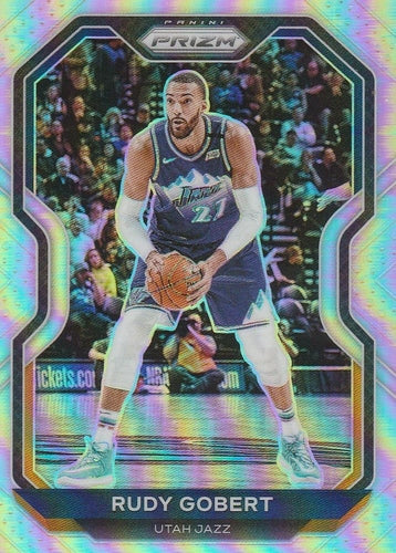 #53 Rudy Gobert - Utah Jazz - 2020-21 Panini Prizm - Silver Prizms Basketball