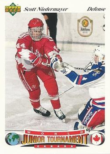 #53 Scott Niedermayer - Canada - 1991-92 Upper Deck Czech World Juniors Hockey