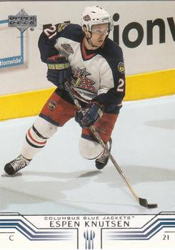 #53 Espen Knutsen - Columbus Blue Jackets - 2001-02 Upper Deck Hockey