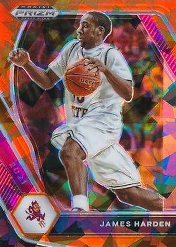 #53 James Harden - Arizona State Sun Devils - 2021 Panini Prizm Draft Picks - Orange Ice Basketball
