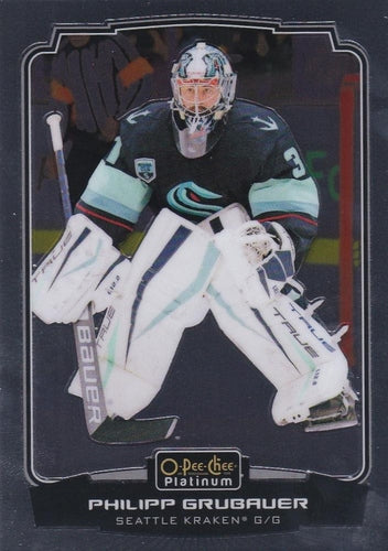 #53 Philipp Grubauer - Seattle Kraken - 2022-23 O-Pee-Chee Platinum Hockey
