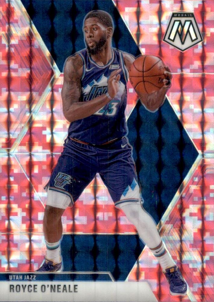 #53 Royce O'Neale - Utah Jazz - 2019-20 Panini Mosaic - Camo Pink Basketball
