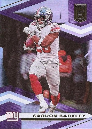 #53 Saquon Barkley - New York Giants - 2020 Donruss Elite Football