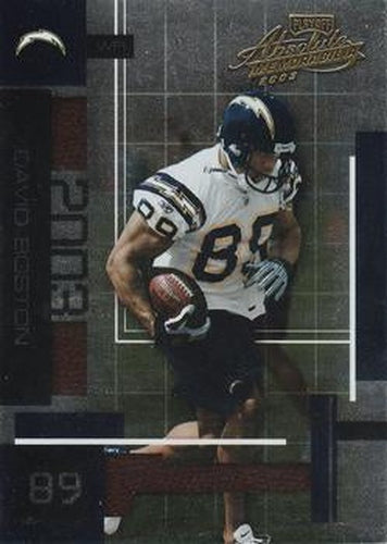 #53 David Boston - San Diego Chargers - 2003 Playoff Absolute Memorabilia Football