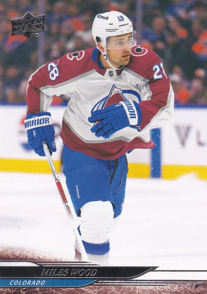 #53 Miles Wood - Colorado Avalanche - 2024-25 Upper Deck Hockey