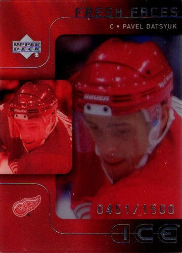 #53 Pavel Datsyuk - Detroit Red Wings - 2001-02 Upper Deck Ice Hockey