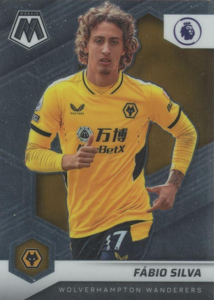 #53 Fabio Silva - Wolverhampton Wanderers - 2021-22 Panini Mosaic Premier League Soccer