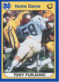 #53 Tony Furjanic - Notre Dame Fighting Irish - 1990 Collegiate Collection Notre Dame Football