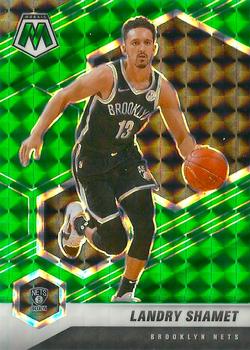 #53 Landry Shamet - Brooklyn Nets - 2020-21 Panini Mosaic - Mosaic Green Basketball