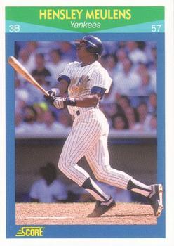 #53 Hensley Meulens - New York Yankees - 1990 Score Rising Stars Baseball