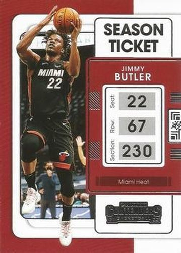 #53 Jimmy Butler - Miami Heat - 2021-22 Panini Contenders Basketball