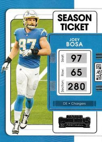 #53 Joey Bosa - Los Angeles Chargers - 2021 Panini Contenders Football
