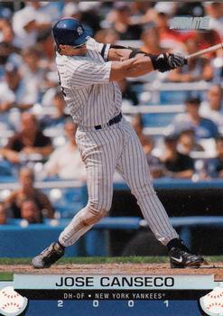 #53 Jose Canseco - New York Yankees - 2001 Stadium Club Baseball