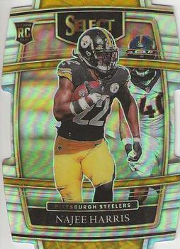#53 Najee Harris - Pittsburgh Steelers - 2021 Panini Select - Silver Prizm Die Cut Football