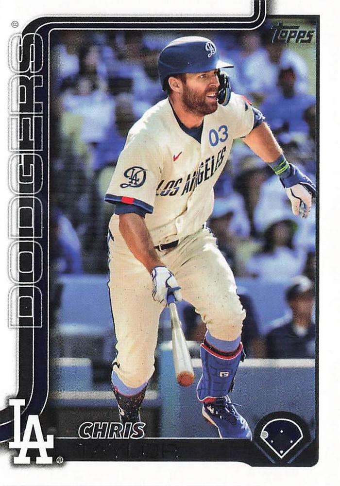 #53 Chris Taylor - Los Angeles Dodgers - 2025 Topps Baseball