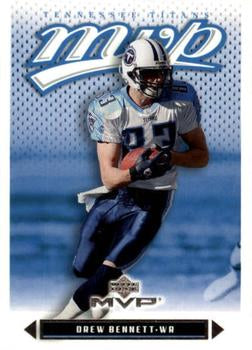 #53 Drew Bennett - Tennessee Titans - 2003 Upper Deck MVP Football