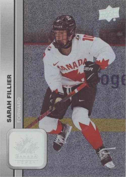 #53 Sarah Fillier - Canada - 2023 Upper Deck Team Canada Juniors - Patterned Foilboard Hockey