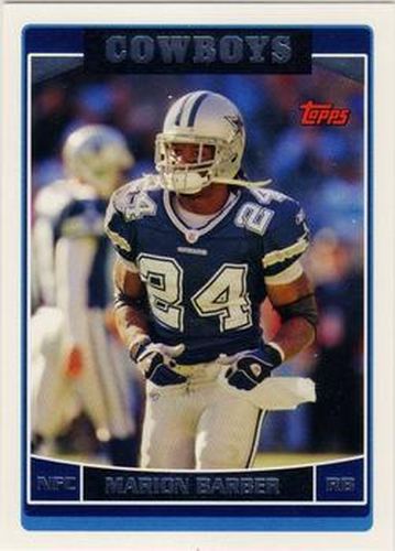 #53 Marion Barber - Dallas Cowboys - 2006 Topps Football