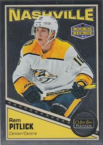 #R-53 Rem Pitlick - Nashville Predators - 2019-20 O-Pee-Chee Platinum - Retro Hockey