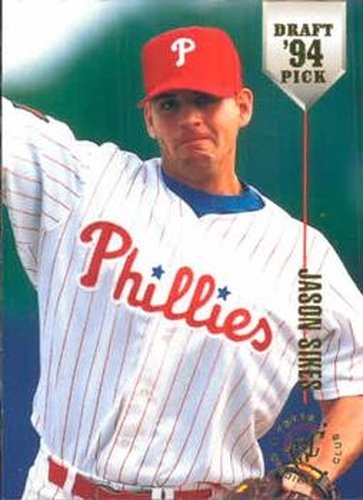 #53 Jason Sikes - Philadelphia Phillies - 1994 Stadium Club Draft Picks Baseball