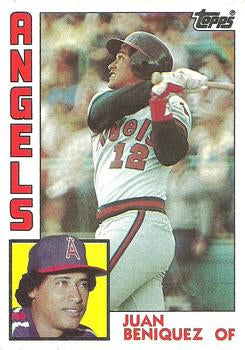 #53 Juan Beniquez - California Angels - 1984 Topps Baseball
