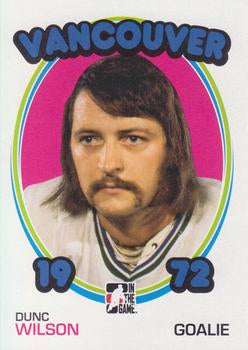 #53 Dunc Wilson - Vancouver Canucks - 2009-10 In The Game 1972 The Year In Hockey