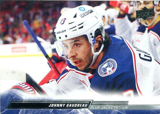 #540 Johnny Gaudreau - Columbus Blue Jackets - 2022-23 Upper Deck Hockey