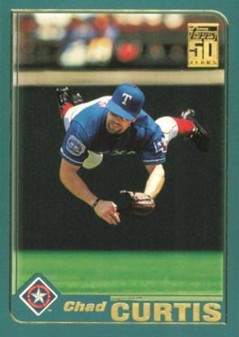 #540 Chad Curtis - Texas Rangers - 2001 Topps Baseball