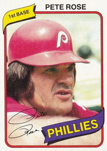 #540 Pete Rose - Philadelphia Phillies - 1980 Topps Baseball