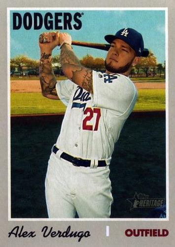 #540 Alex Verdugo - Los Angeles Dodgers - 2019 Topps Heritage Baseball