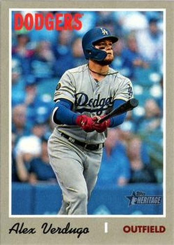 #540b Alex Verdugo - Los Angeles Dodgers - 2019 Topps Heritage Baseball