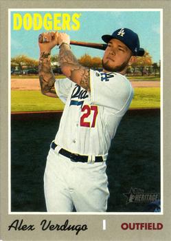 #540c Alex Verdugo - Los Angeles Dodgers - 2019 Topps Heritage Baseball